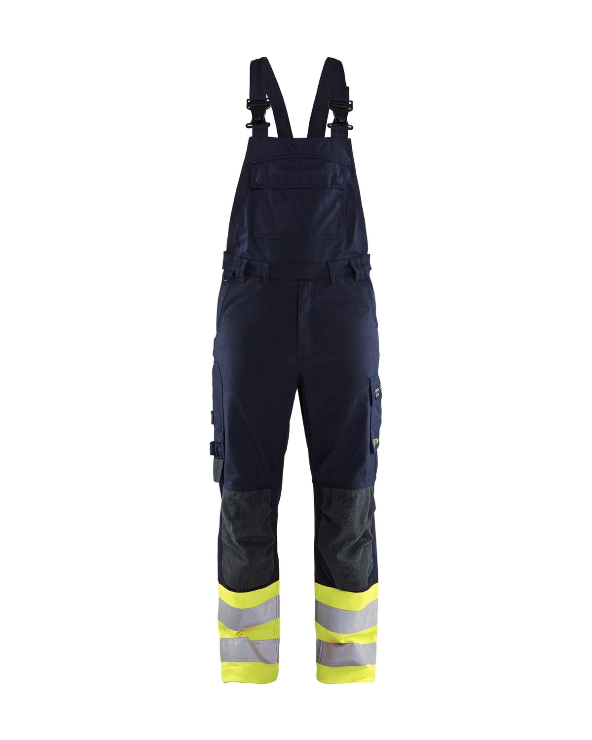 2888 Multinorm Bretelbroek Inherent - Marine/High Vis Geel
