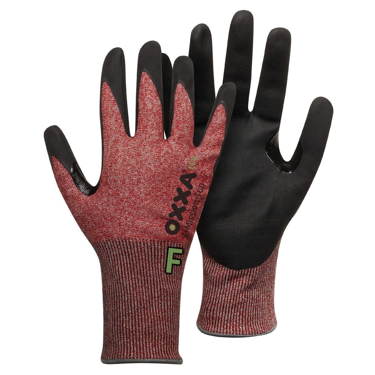 E-Mission-Top Cut F 52-732 handschoen - zwart/rood