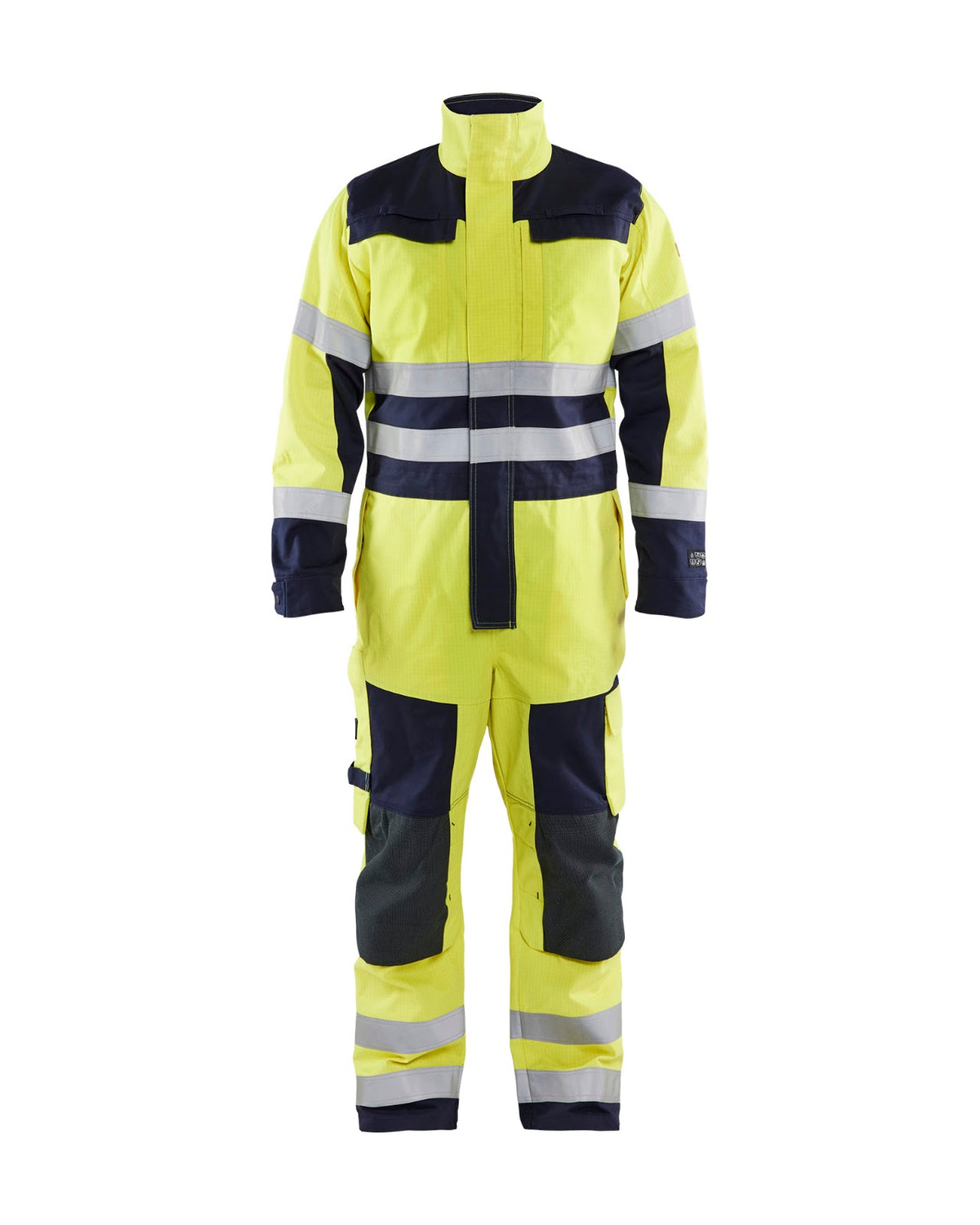 6378 Multinorm overall - High Vis Geel/Marineblauw