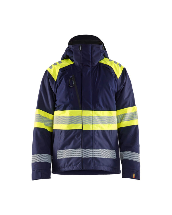 4480 Winterjas High Vis - Marine/High Vis Geel