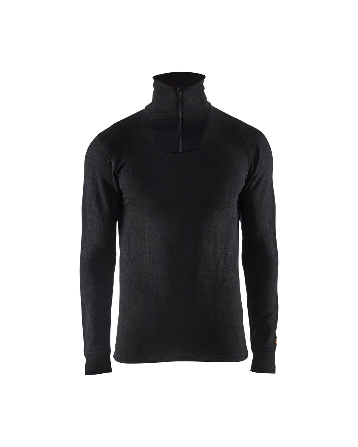 4894 Onderhemd met halve rits XWARM - Zwart