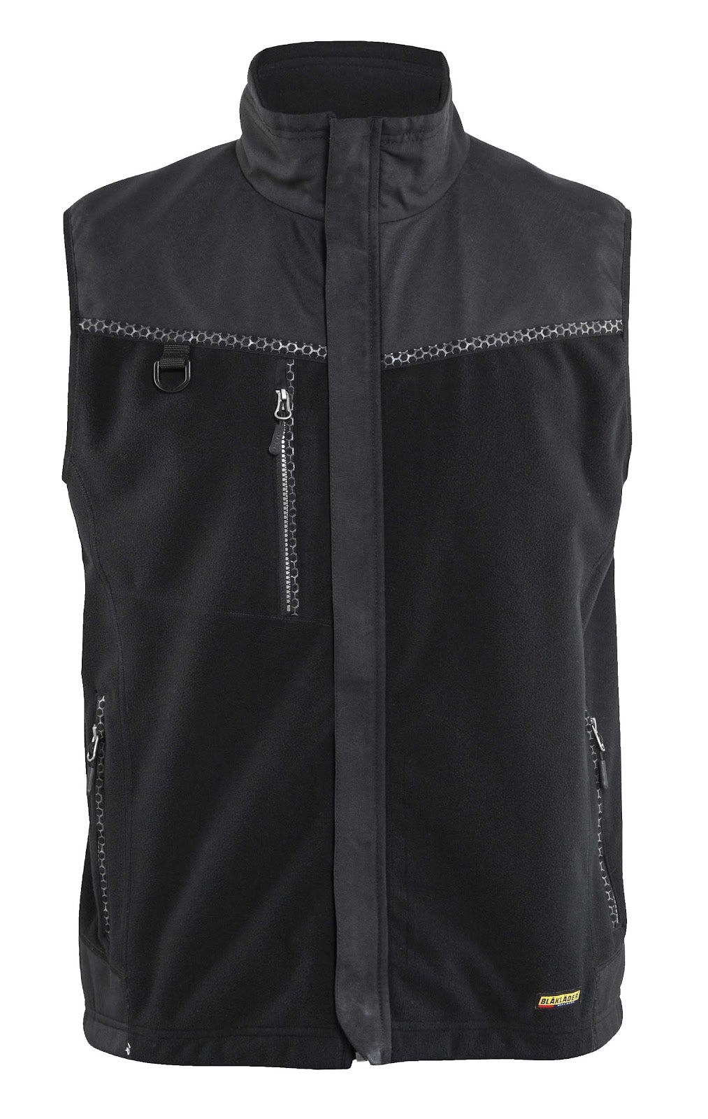 3855 Winddicht fleecevest - Zwart