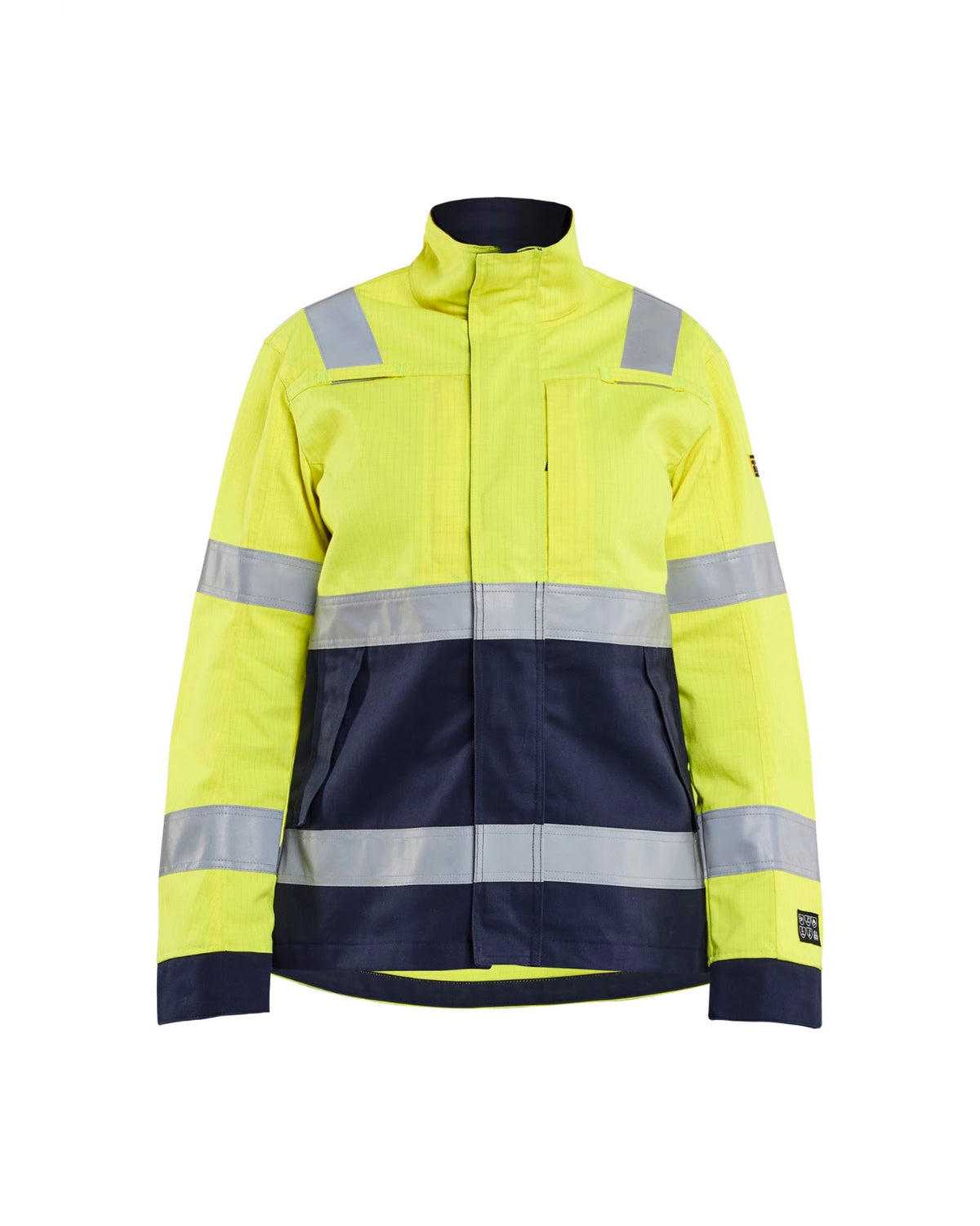 4091 Dames Multinorm jack - High Vis Geel/Marineblauw