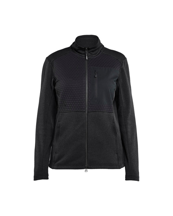 3549 Dames Sweatshirt met rits - Zwart