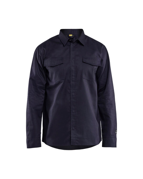 3226 Vlamvertragend Overhemd - Marineblauw