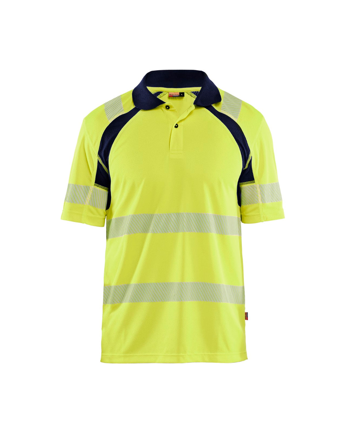 3595 UV-Poloshirt High Vis - High Vis Geel/Marineblauw
