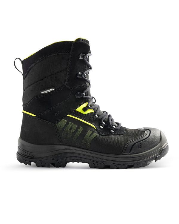 2490 STORM Hoge Winterschoen S7S Waterdicht - Zwart/High Vis Geel