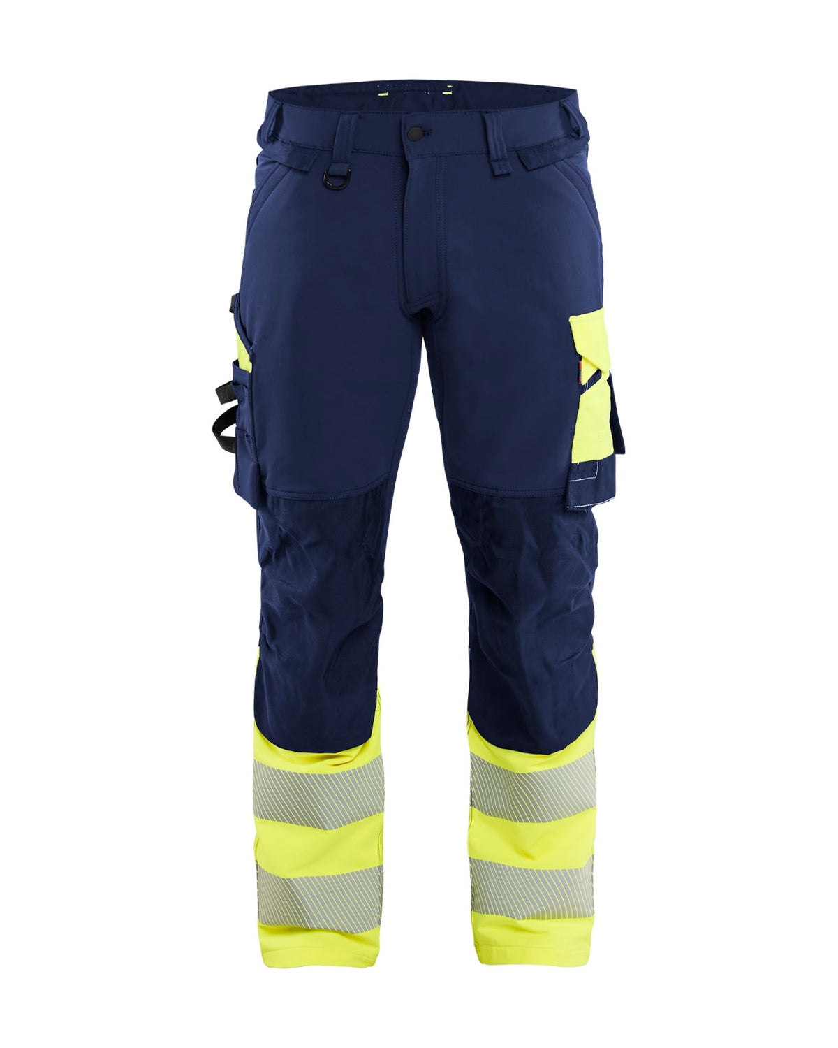 1126 High Vis werkbroek 4-weg stretch - Marine/High Vis Geel