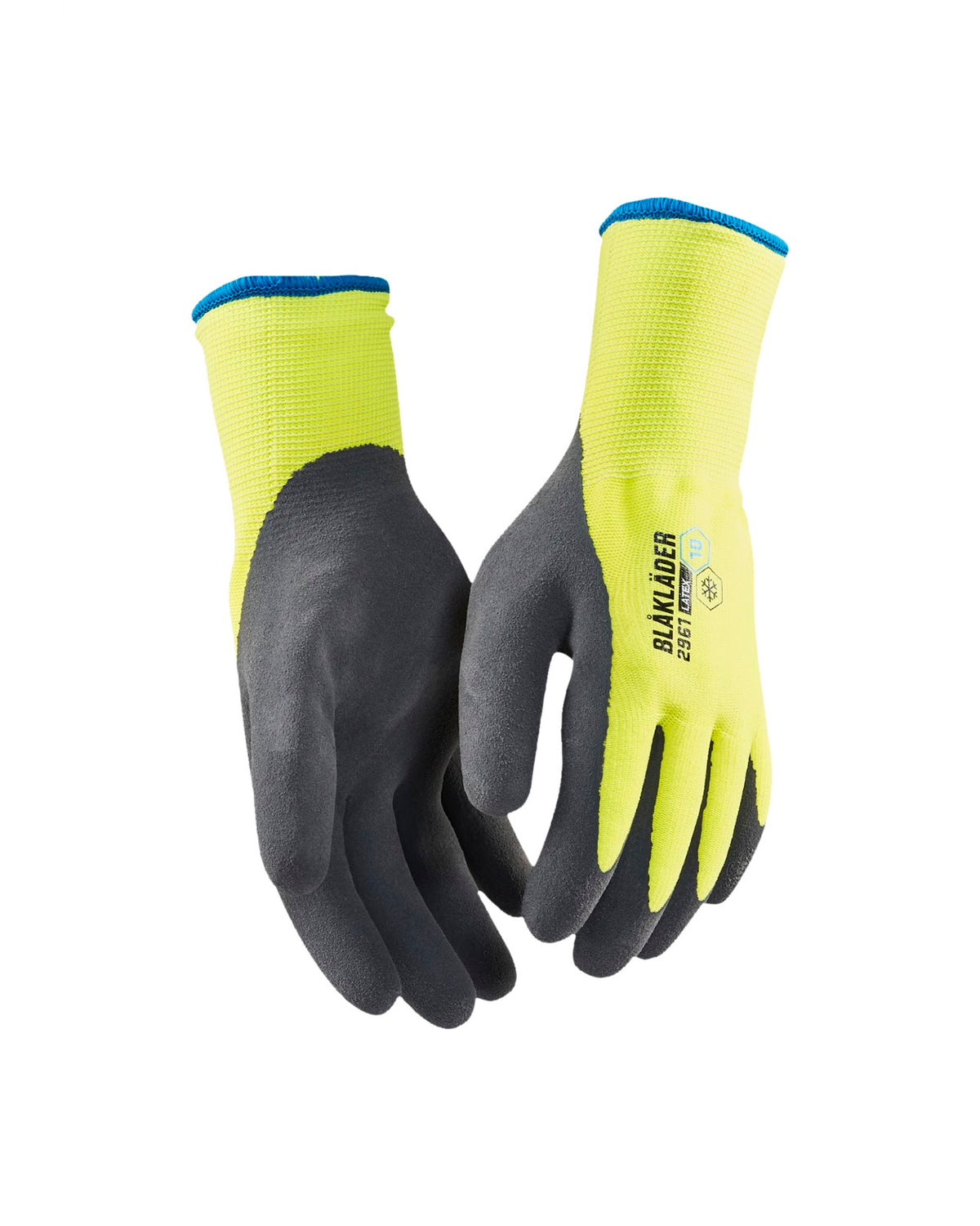 2961 Werkhandschoenen latex-gedipt gevoerd - High Vis Geel