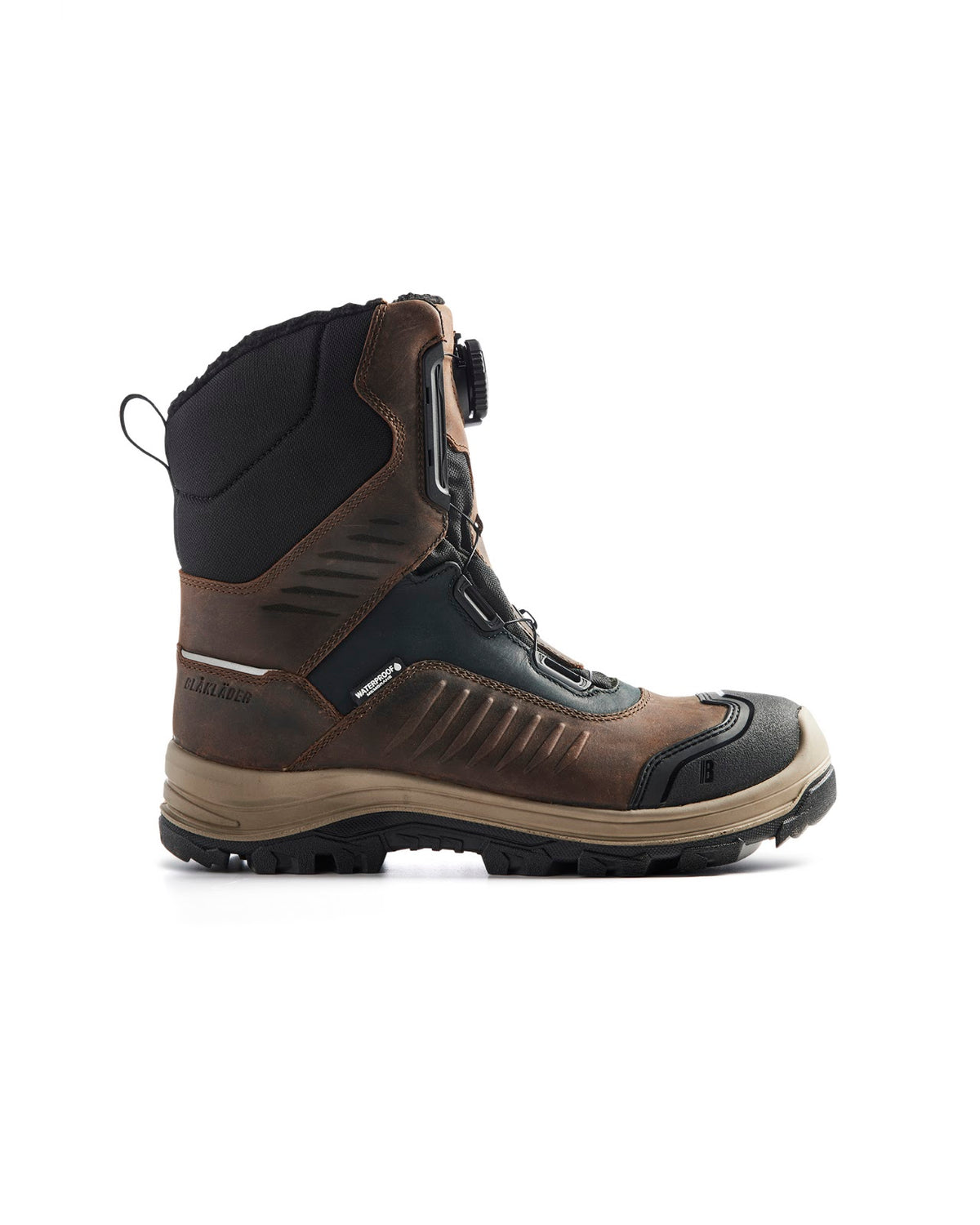 2493 STORM Hoge Winterschoen S7S Waterdicht - Bruin/Zwart