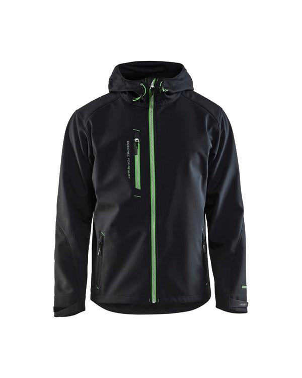 4949 Softshell Jack - Zwart/Groen