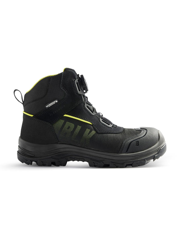 2478 STORM Hoge Veiligheidsschoen S7S Waterdicht - Zwart/High Vis Geel