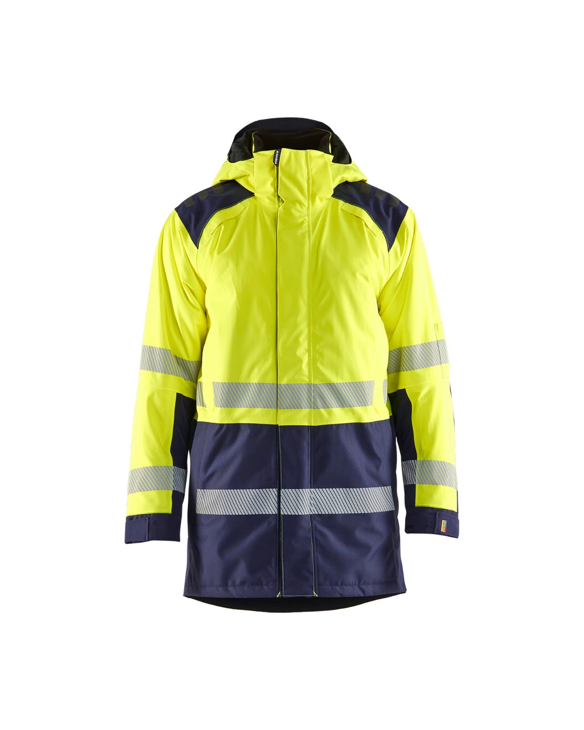4457 Winterparka High Vis - High Vis Geel/Marineblauw