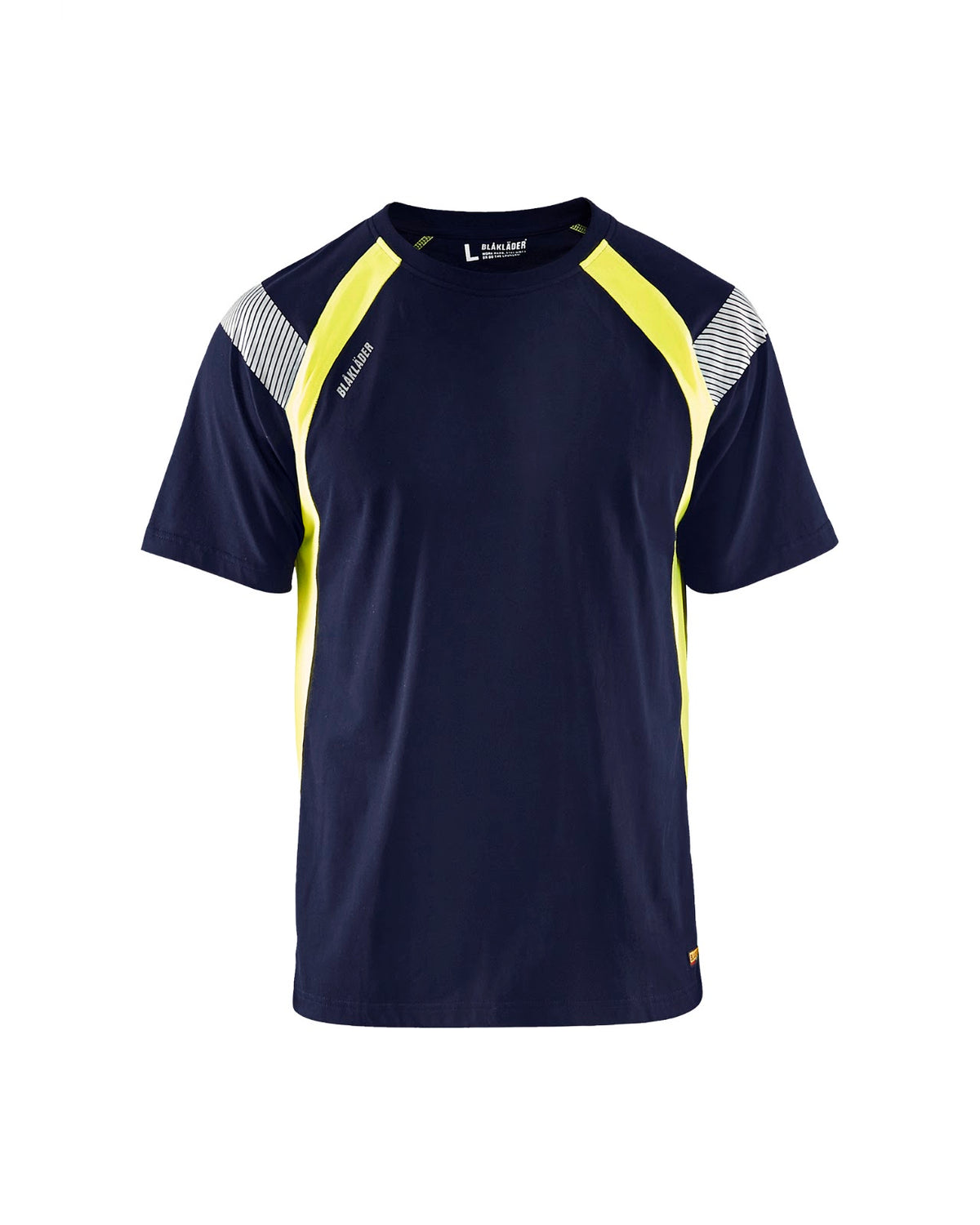3332 T-shirt Visible - Marine/High Vis Geel