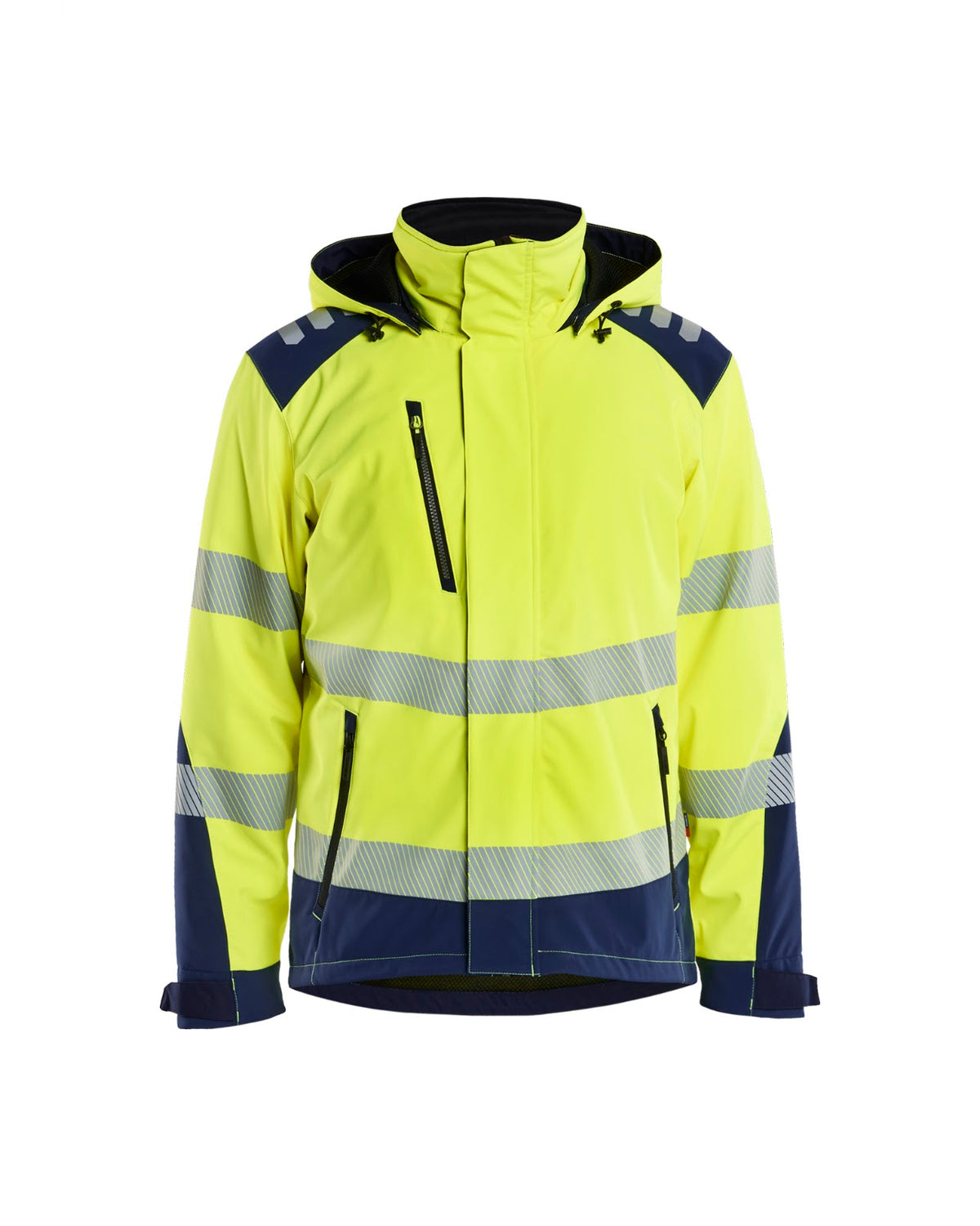 4400 Softshell Winterjas High Vis - High Vis Geel/Marineblauw