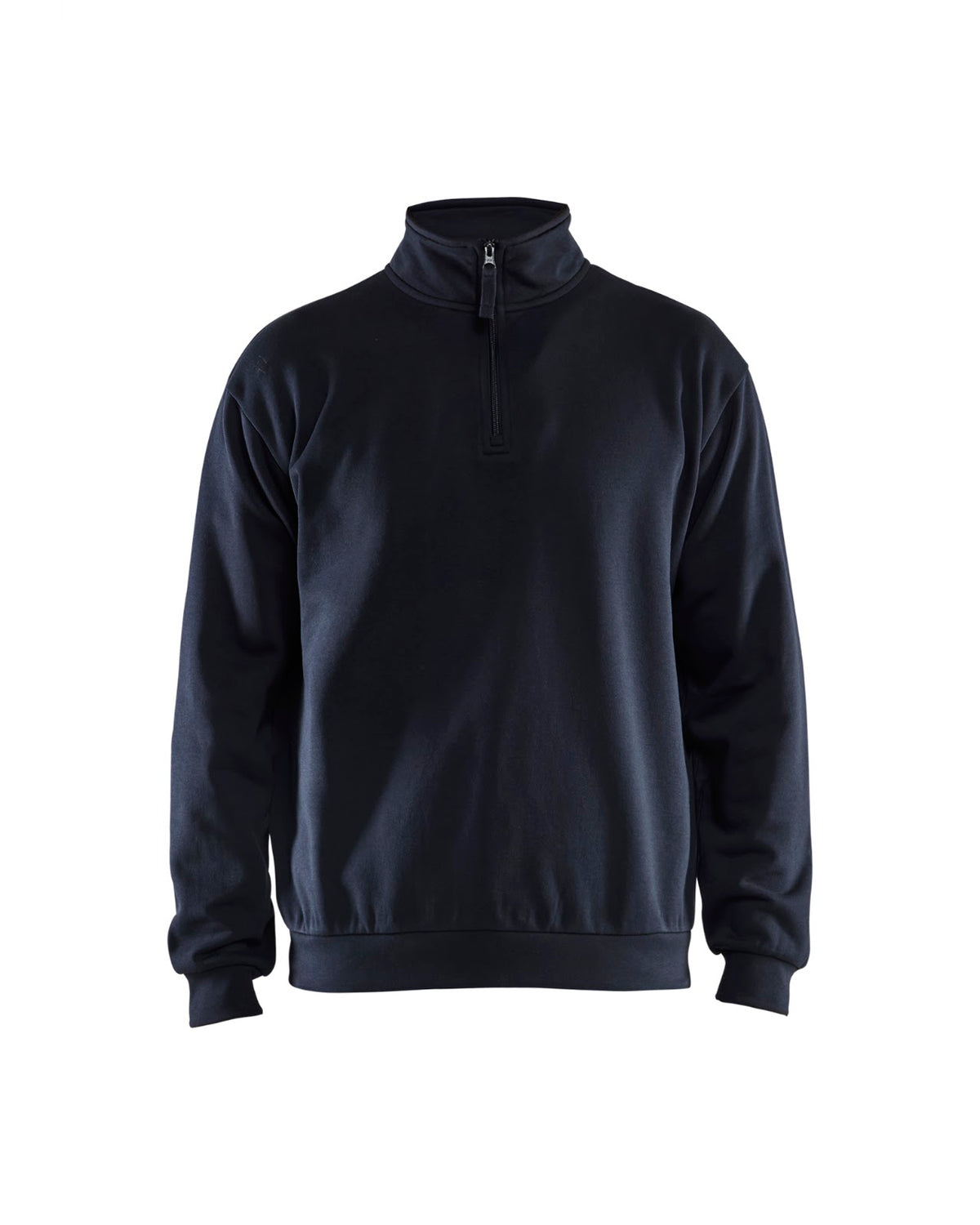 3587 Sweatshirt met halve rits - Donker marineblauw