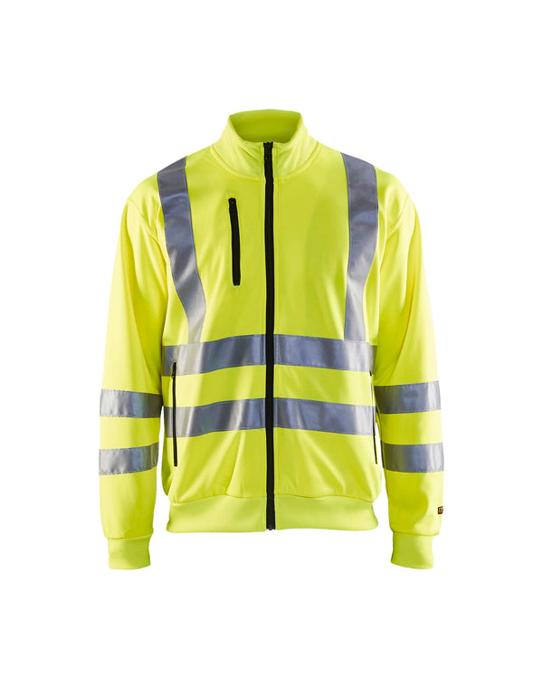 3358 Sweatshirt met rits High Vis - High Vis Geel
