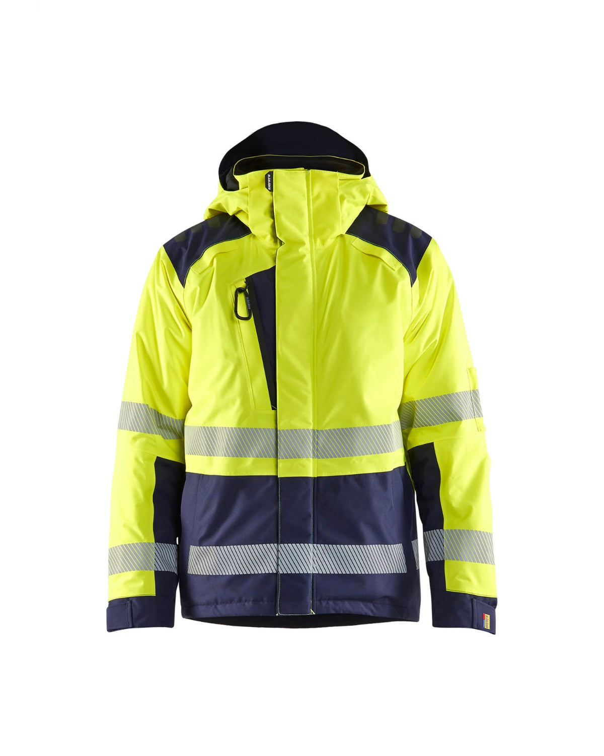 4455 Winterjas High Vis - High Vis Geel/Marineblauw