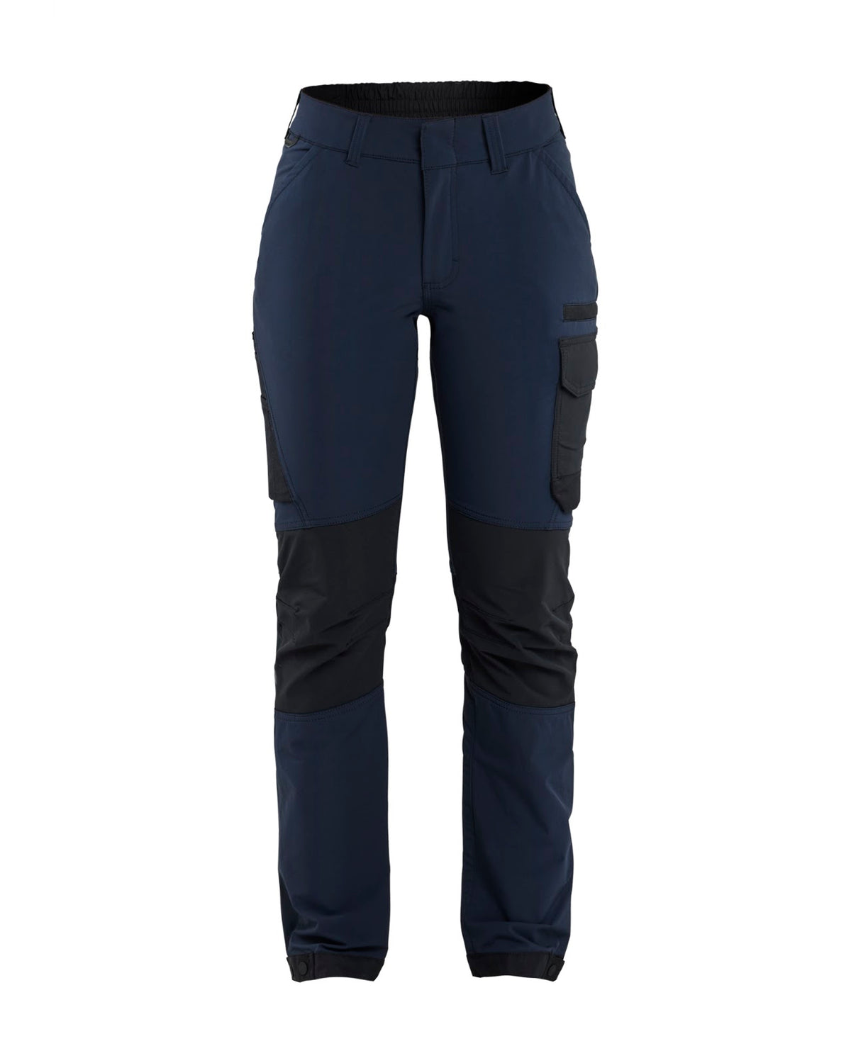 7122 Dames Service werkbroek 4-weg stretch - Donker marineblauw/Zwart