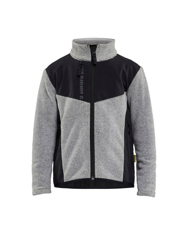 5207 Kids Gebreid vest - Grijs mêlee/Zwart