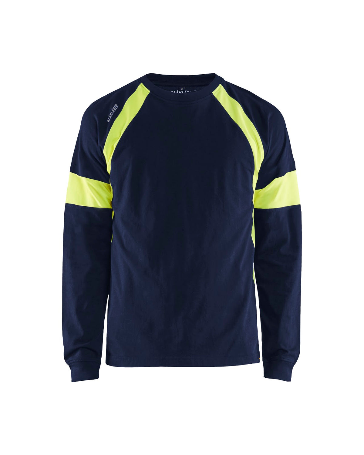 3520 T-shirt lange mouwen visible - Marine/High Vis Geel