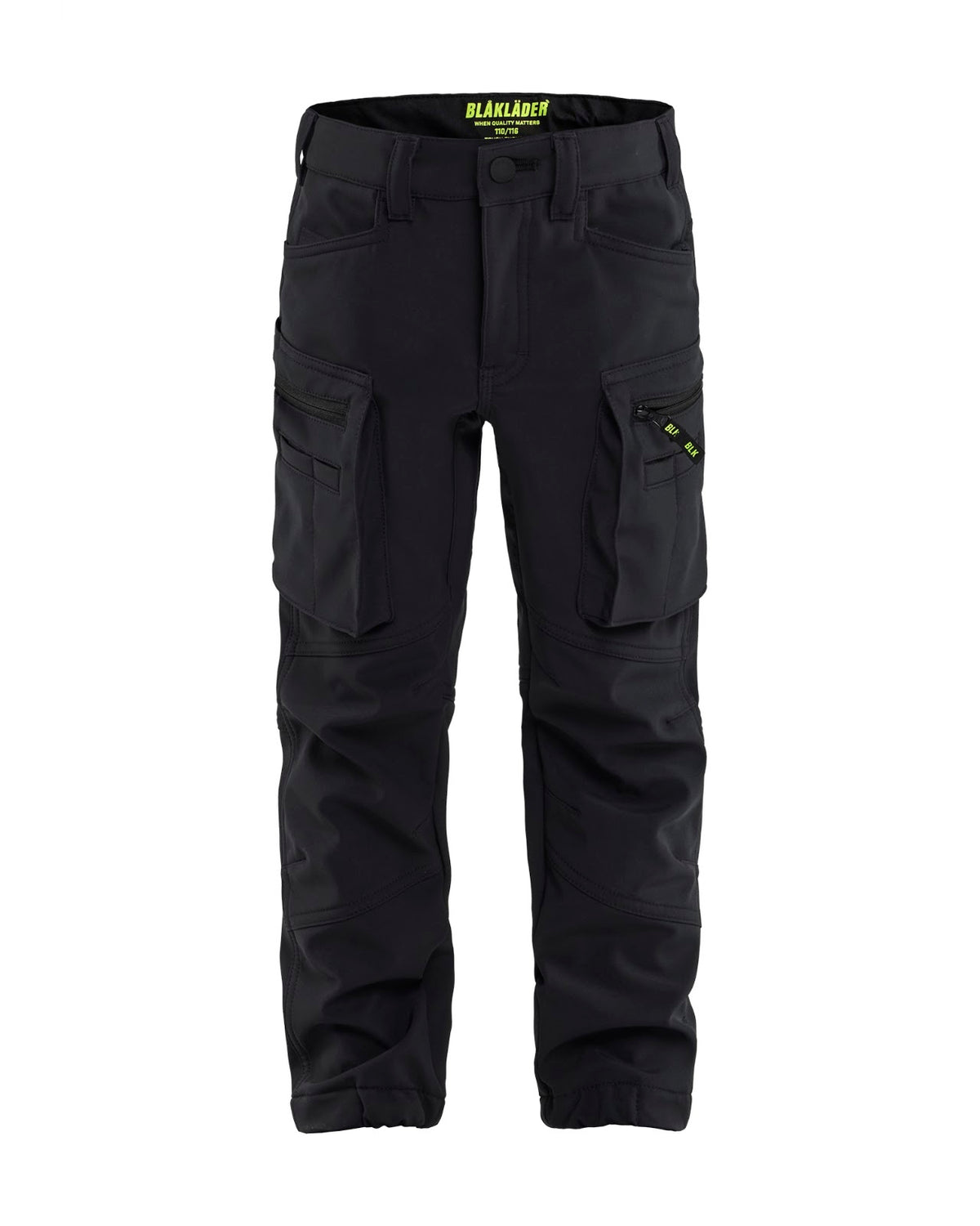 5220 Kids Werkbroek softshell - Zwart