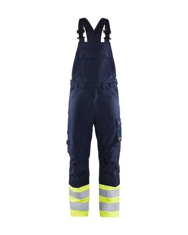 2605 Bretelbroek Inherent Steel - Marine/High Vis Geel