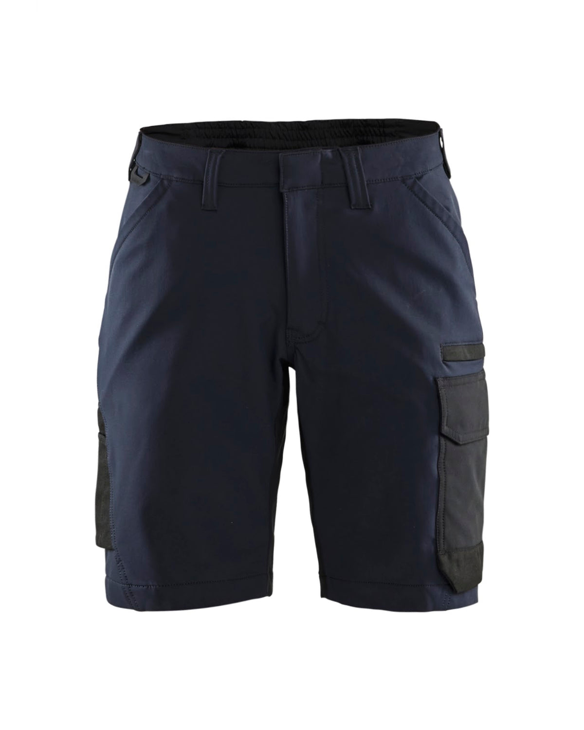 7123 Dames service short 4-weg stretch - Donker marineblauw/Zwart