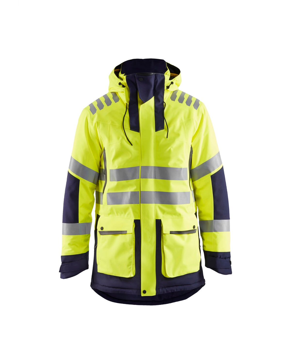 4469 Parka High Vis Evolution - High Vis Geel/Marineblauw