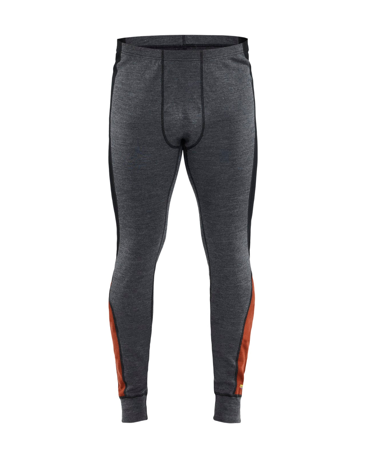1845 Lange onderbroek merinowol XWARM - Medium grijs/Gebrand rood