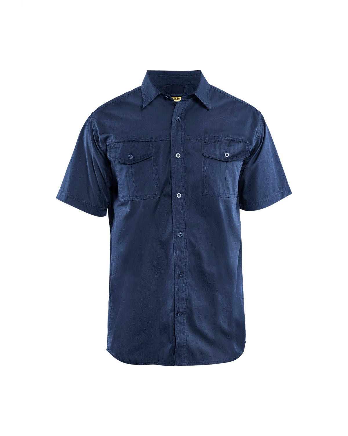 3296 Overhemd Twill korte mouw - Marineblauw