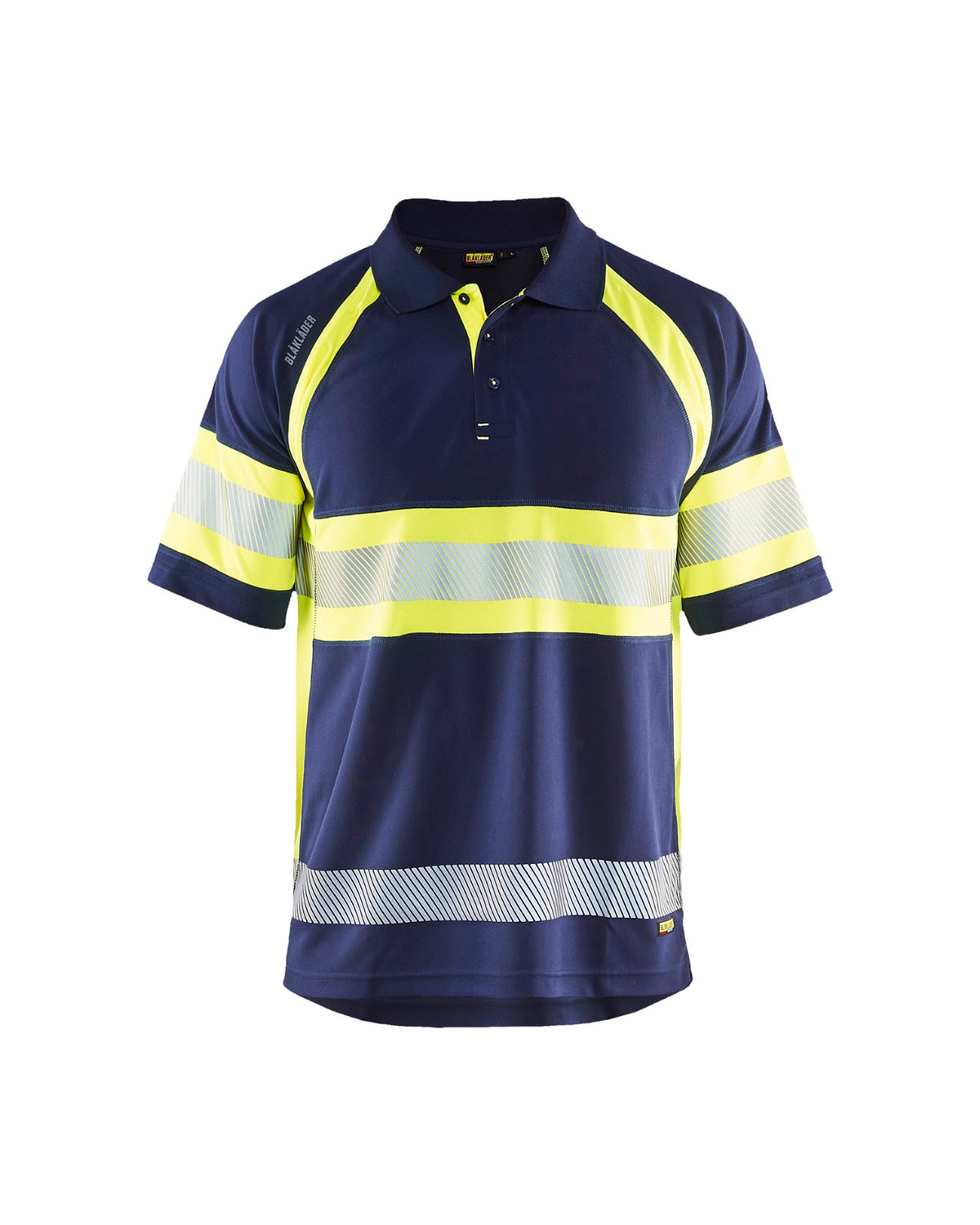 3338 UV-Poloshirt High Vis - Marine/High Vis Geel