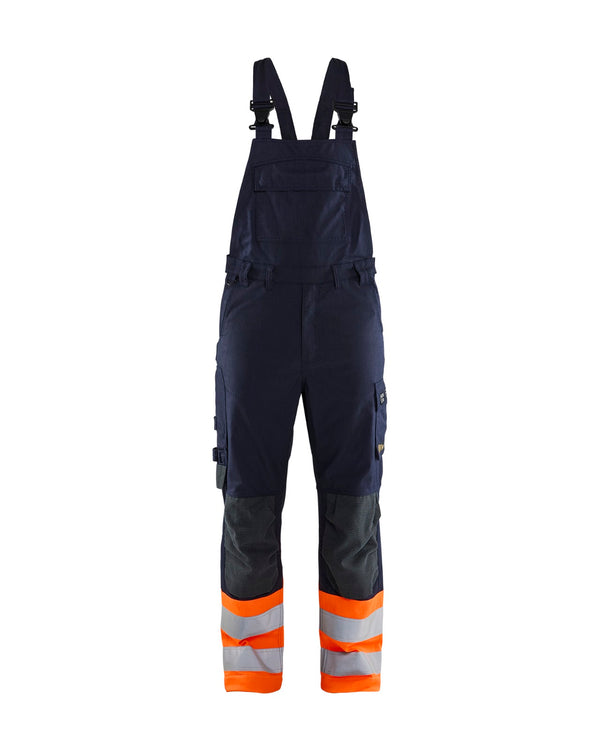 2888 Multinorm Bretelbroek Inherent Klasse 1 - Marineblauw/Oranje