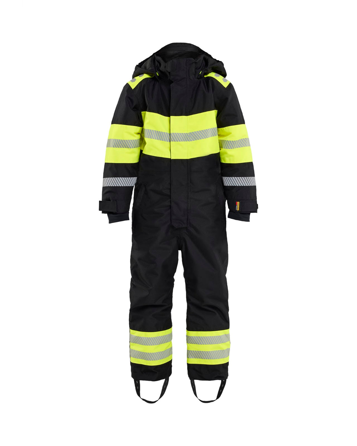 5215 Kids Winteroverall - Zwart/High Vis Geel