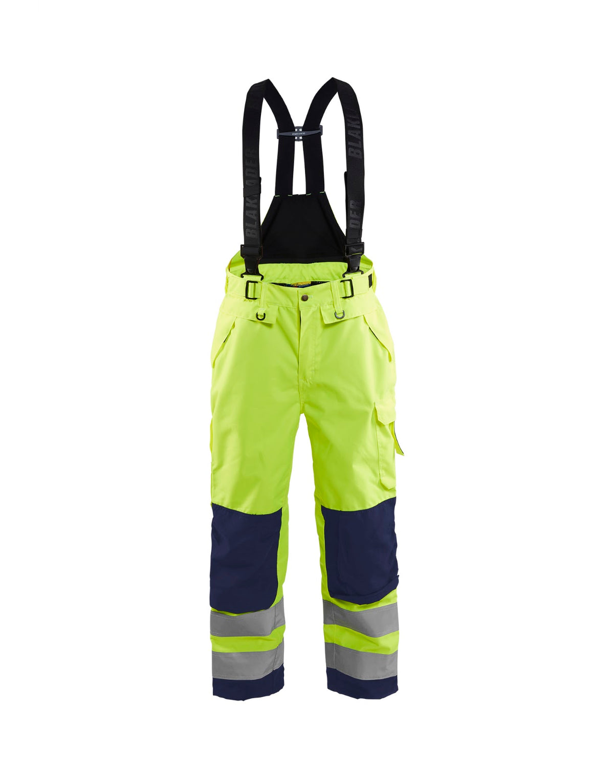 1867 High Vis shell werkbroek - High Vis Geel/Marineblauw