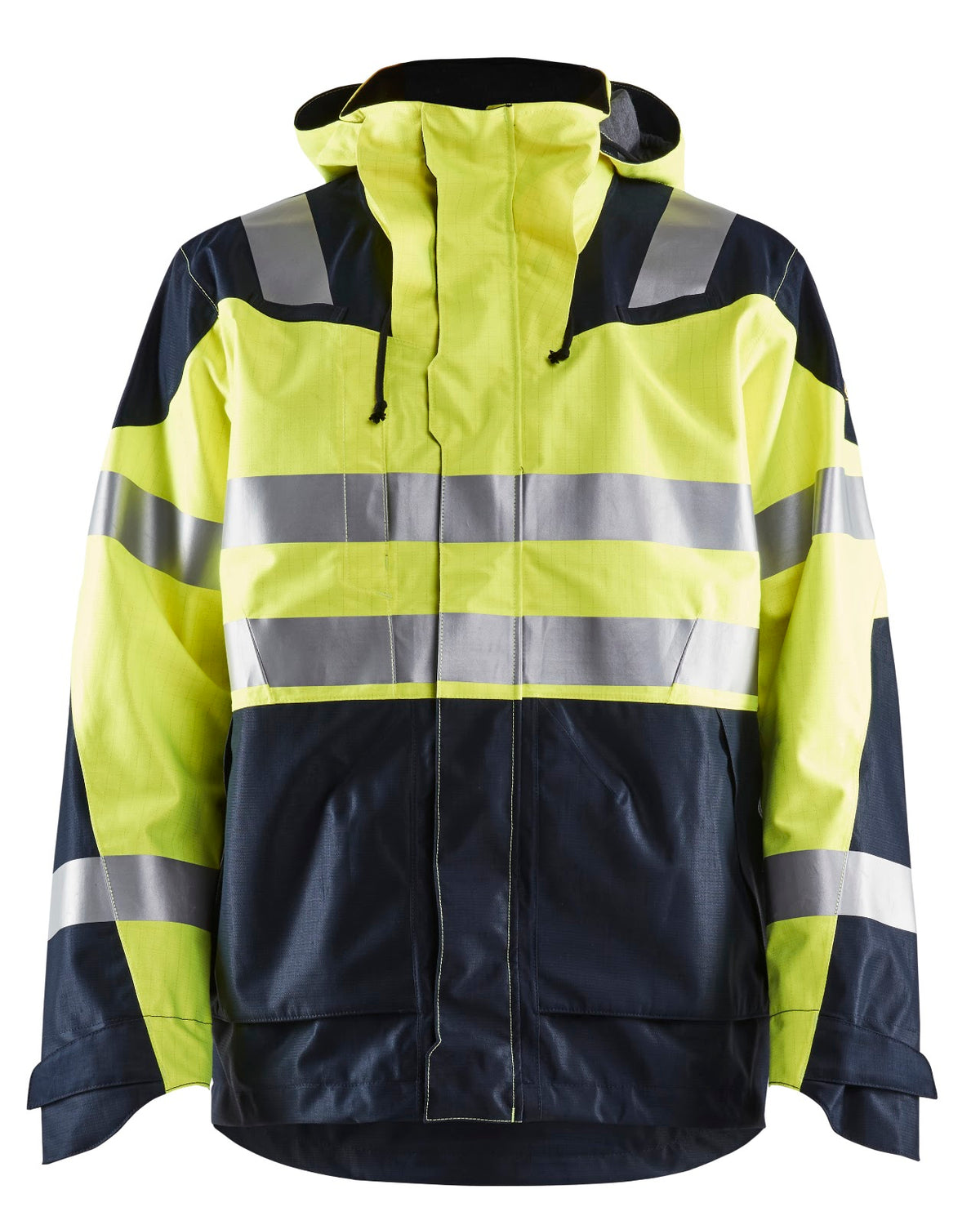 4088 APC 2 Multinorm shelljack - High Vis Geel/Marineblauw