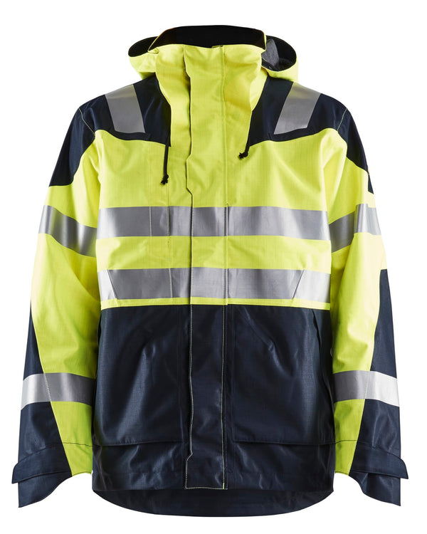 4088 APC 2 Multinorm shelljack - High Vis Geel/Marineblauw