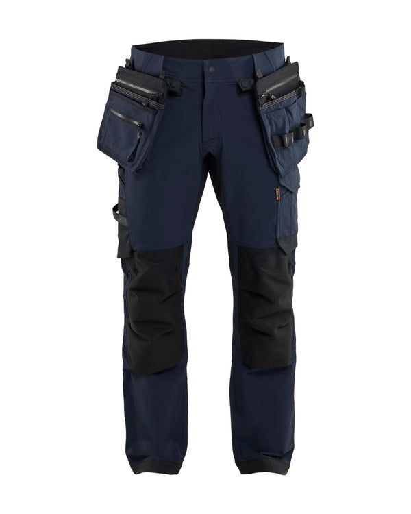 1745 ToolRig™ Werkbroek 4-weg stretch - Donker marineblauw/Zwart