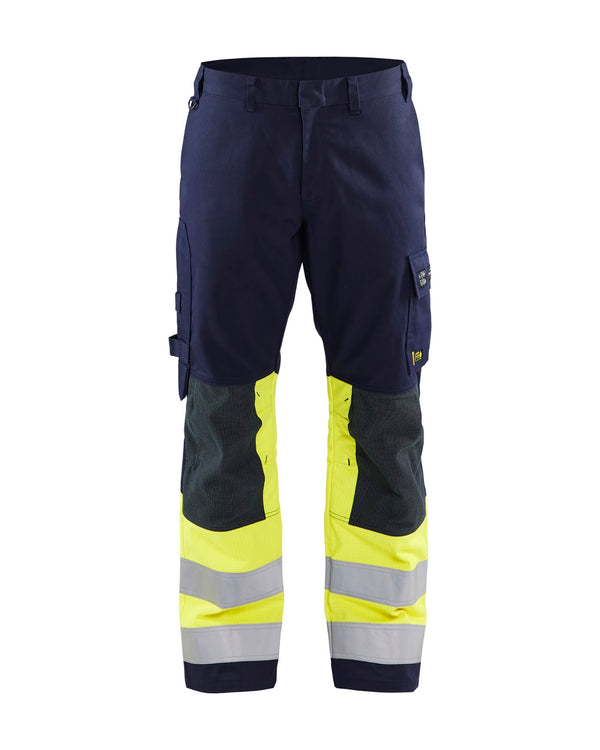 1478 Multinorm werkbroek - Marine/High Vis Geel