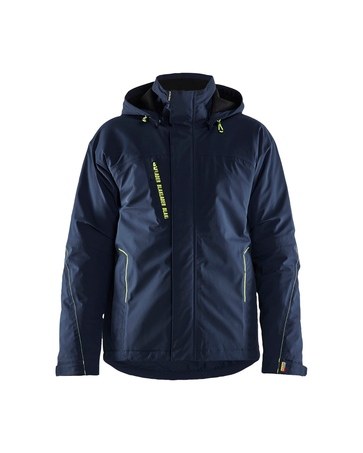 4484 Lichtgewicht winterjas 4-weg stretch - Donker marineblauw/High Vis Geel