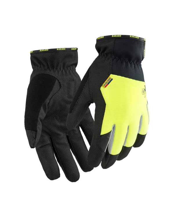2881 Supreme Strong Werkhandschoenen gevoerd touch - Zwart/High Vis Geel
