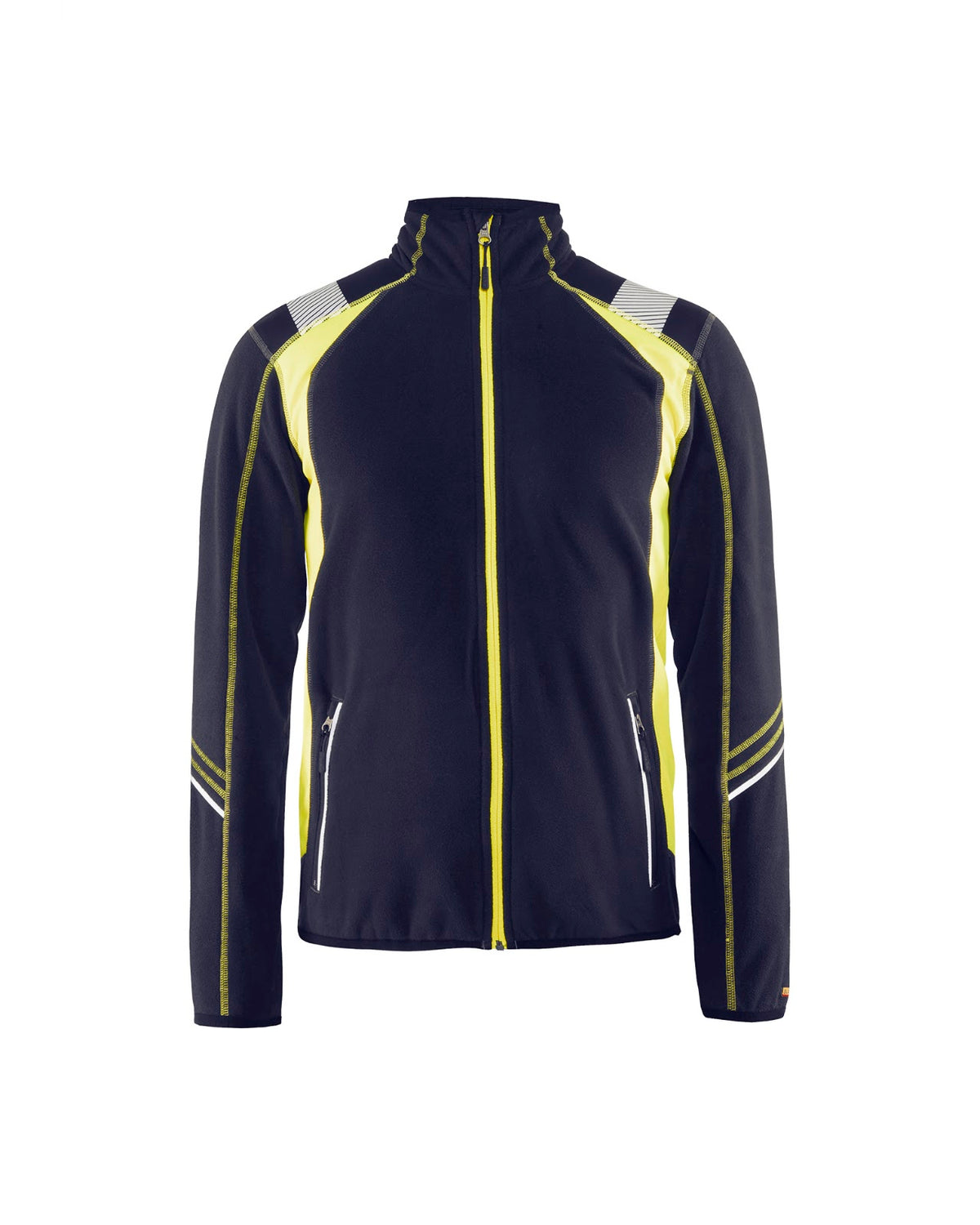 4993 Microfleecevest Visible - Marine/High Vis Geel
