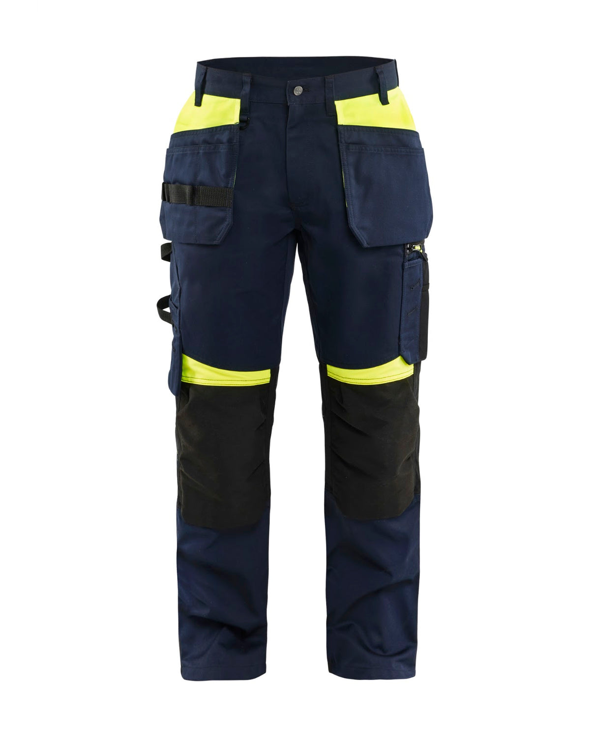 1555 Werkbroek met gereedschapszakken - Donker marineblauw/High Vis Geel