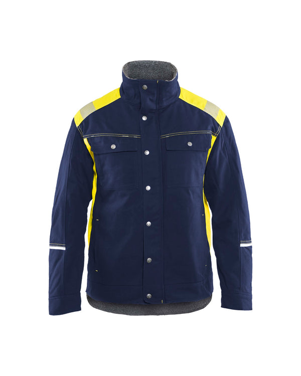 4915 Winterjas Visible - Marine/High Vis Geel