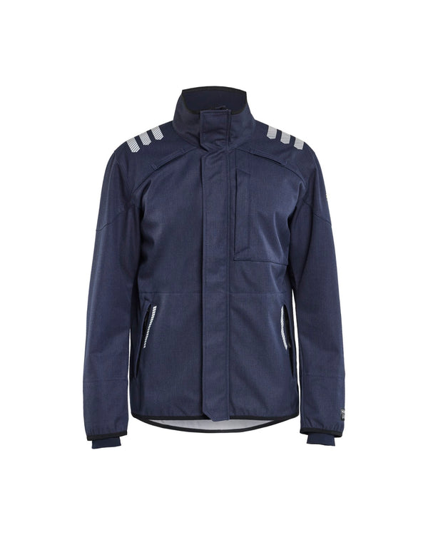 4447 APC 2 Multinorm softshell jack Inherent - Marineblauw
