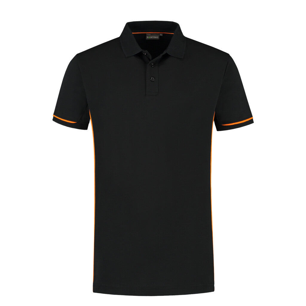 Santino Poloshirt Carsen+ - Black / Orange