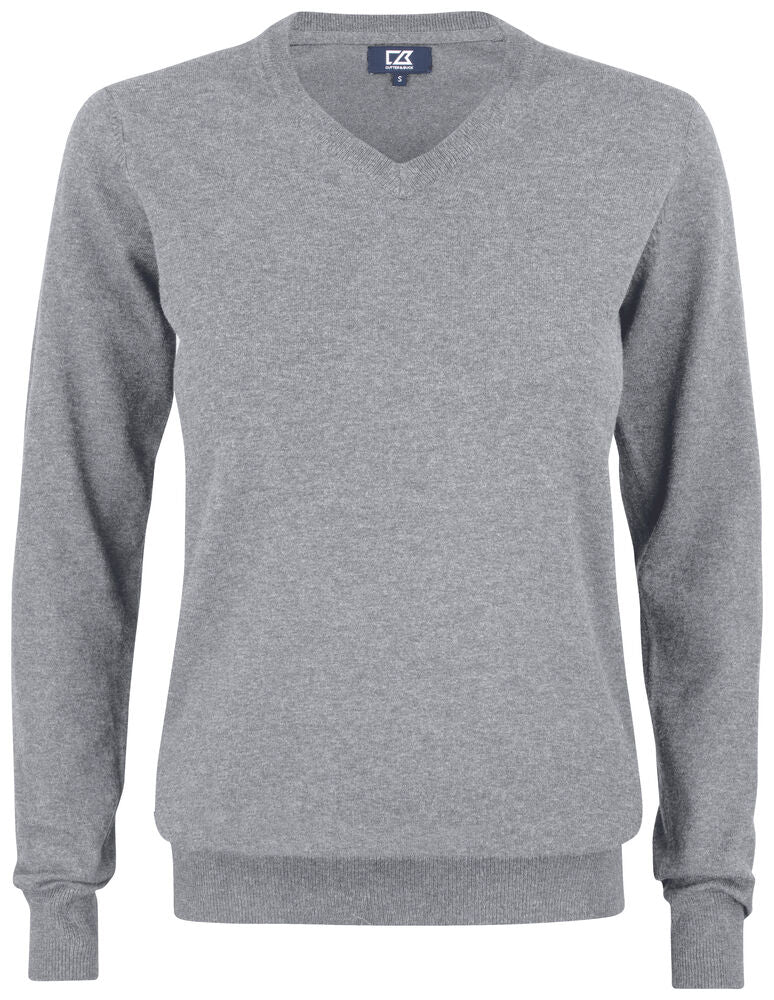 Cutter & Buck Oakville V-Neck Women - Grijsmelange