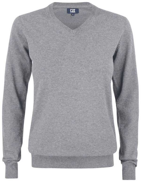 Cutter & Buck Oakville V-Neck Women - Grijsmelange