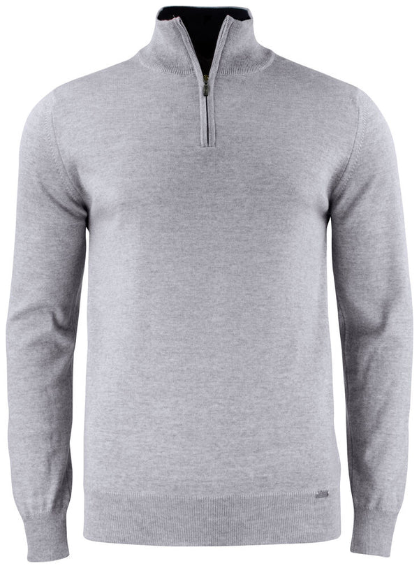 Cutter & Buck Everett Halfzip Sweater Men - Grijsmelange