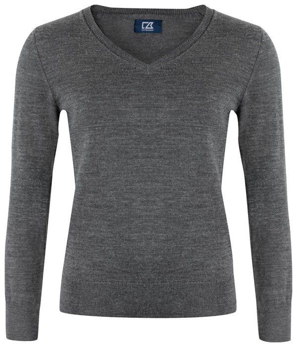 Cutter & Buck Vernon V-Neck Women - Antraciet melange